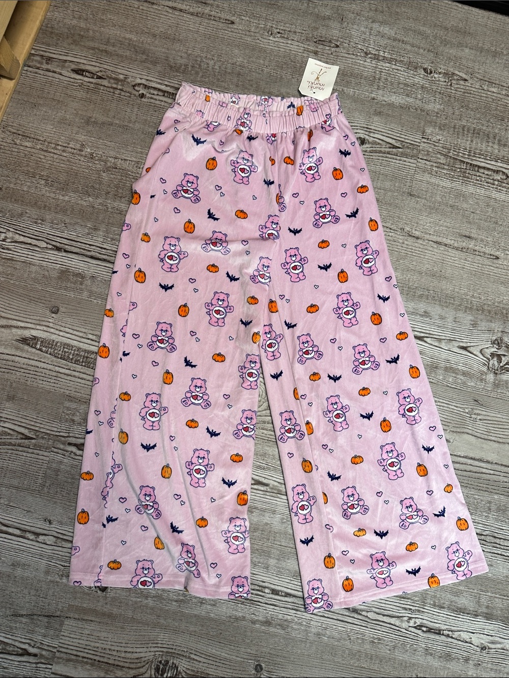 Care Bears Pink Halloween Bear Print Pajama Pants - Picture 1 of 6